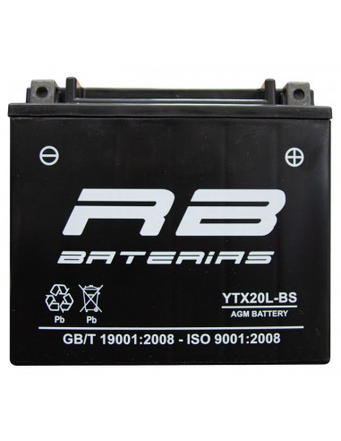 Bateria Rb Motos Ytx20l-bs